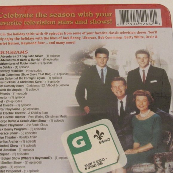 Christmas Holiday TV Show Classics 4 DVDs 49 Episodes Virtual Fireplace Sealed - Picture 5 of 6